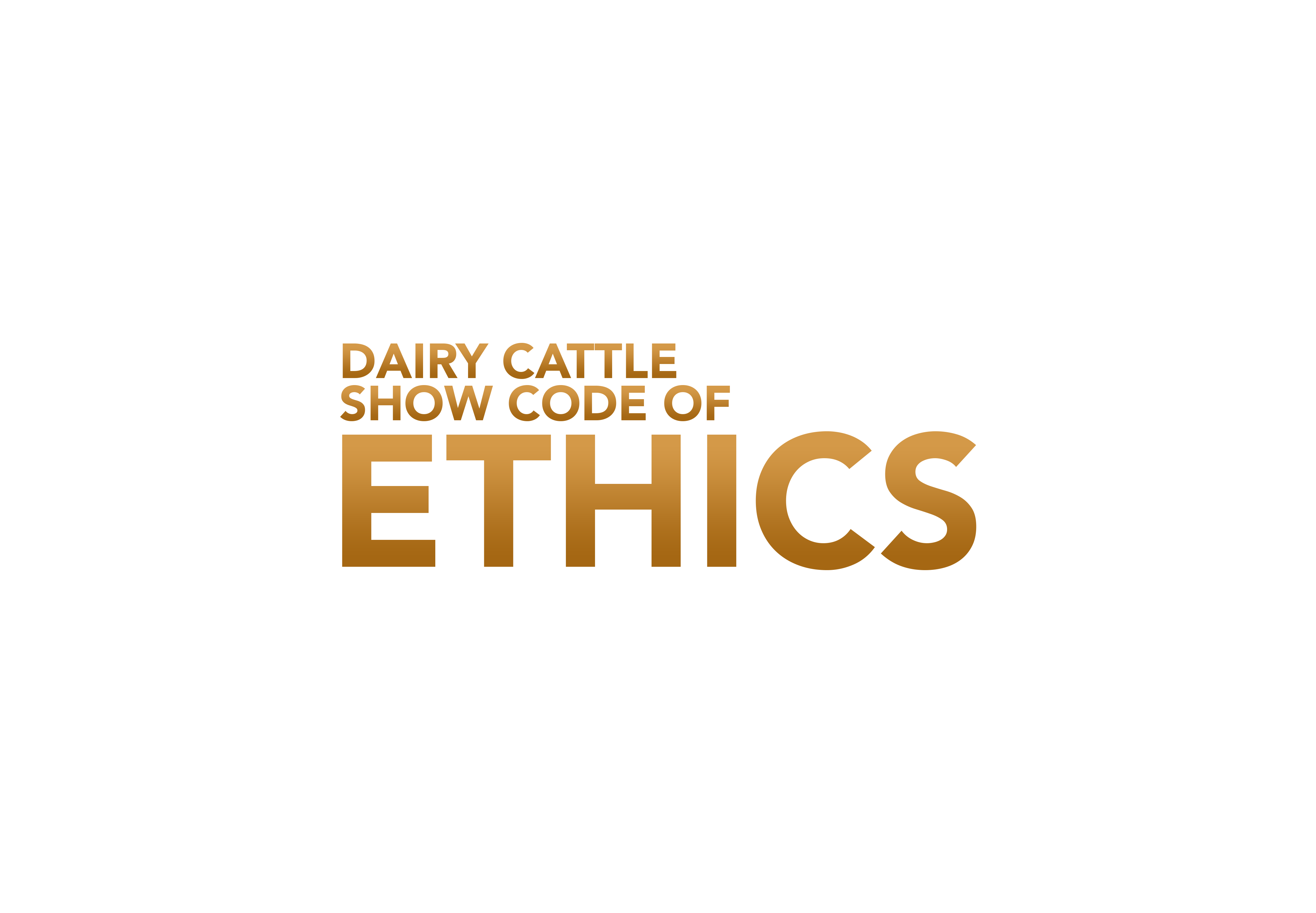 DAIRY CATTLE SHOW CODE OF ETHICS Jersey